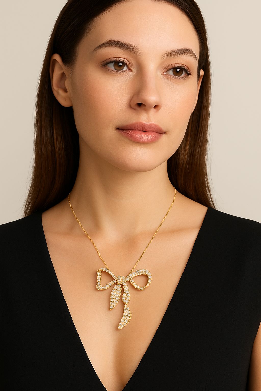 La DiaMantés | The Heavenly Bow Diamond Pendant